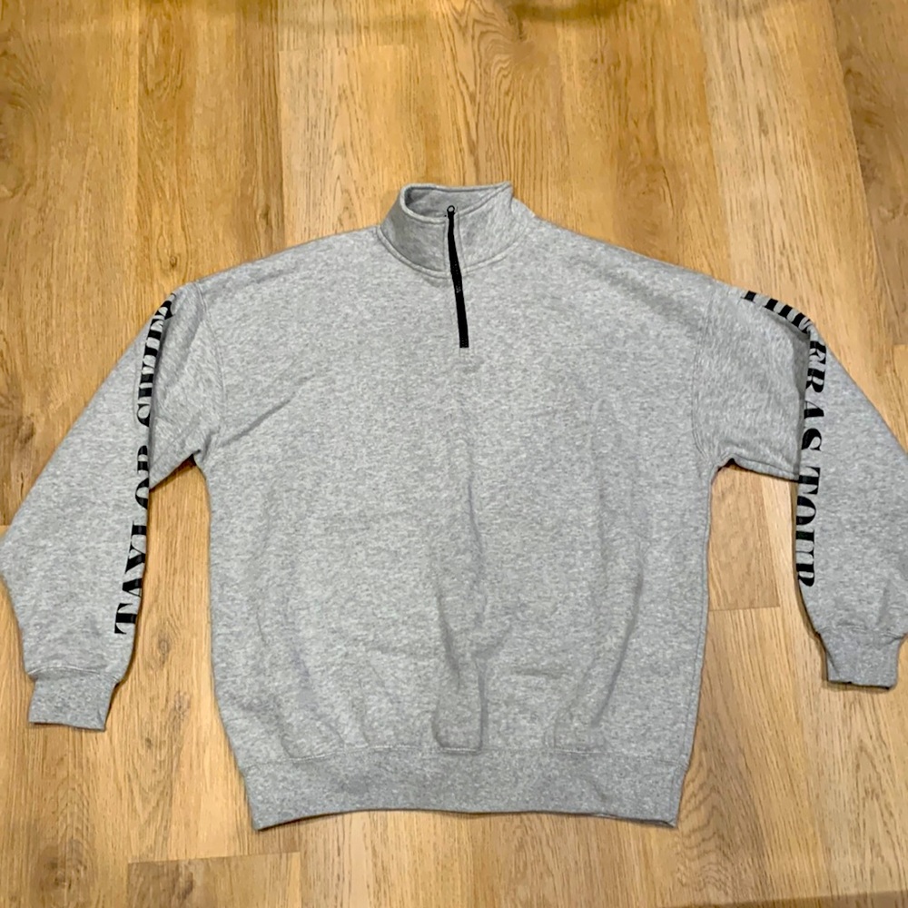 Taylor Swift Eras Tour Grey Quarter Half Zip Sweatshirt EXCLUSIVE TO TOUR